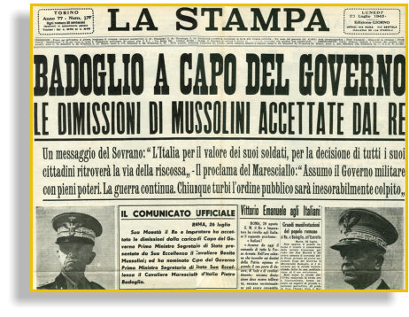 08 septiembre 1943 - El Armisticio en Italia