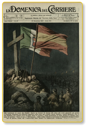 Copertina della Domenica del Corriere del Corriere del 1937